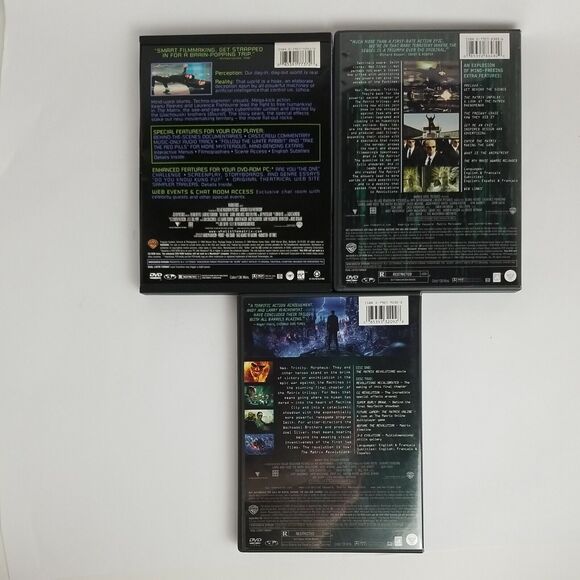 THE MATRIX Trilogy 5 Disc DVD Set Matrix, Reloaded, Revolutions Widescreen - Picture 2 of 4